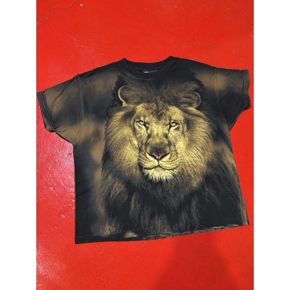 Vintage Radical Nature T Shirt Lion Head Large AOP 90s All Over Print Both Sides